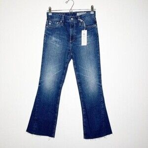 AG Quinne High Waist Crop Flare Jeans